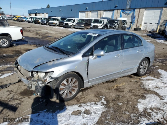 2011 Honda Civic Sdn EX-L with VIN 2HGFA1F91BH531209, listed as a Copart auction lot 42597845 with 78,364 mi miles and Salvage Title. Bid and sale history available at carsss.com. Image 1.