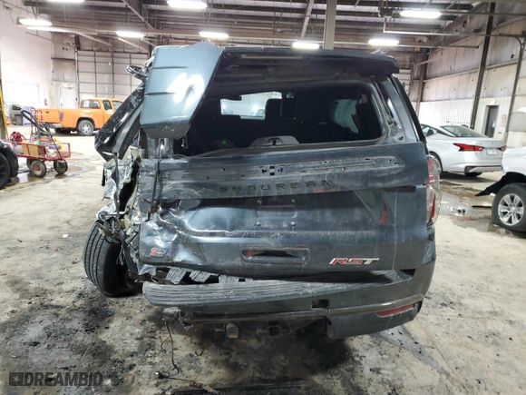 2021 Chevrolet Suburban RST with VIN 1GNSKEKDXMR178930, listed as a Copart auction lot 45925875 with 110,634 mi miles and Salvage Title. Bid and sale history available at carsss.com. Image 6.