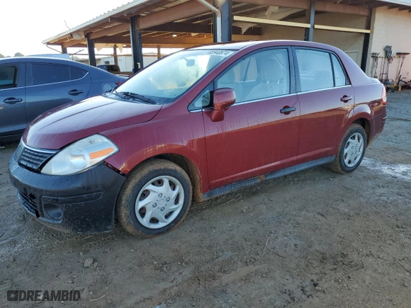 2007 Nissan Versa 1.8 S with VIN 3N1BC11E37L420609, listed as a Copart auction lot 85940874 with 112,342 mi miles and Salvage Title. Bid and sale history available at carsss.com. Image 1.
