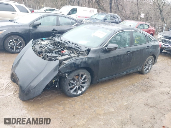 2019 Honda Civic Sedan EX with VIN 19XFC1F34KE014454, listed as a IAAI auction lot 41485090 with 70,571 mi miles. Bid and sale history available at carsss.com. Image 17.