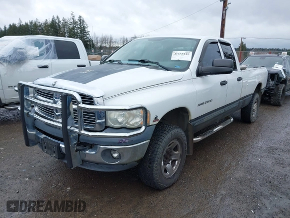 2005 Dodge 2500 SLT with VIN 3D7KS28CX5G707046, listed as a IAAI auction lot 41658185 with 213,266 mi miles and . Bid and sale history available at DreamBid. Image 17.