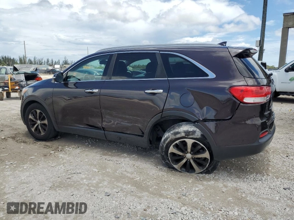 2017 Kia Sorento EX with VIN 5XYPH4A54HG302082, listed as a Copart auction lot 62480615 with 346,333 mi miles and Salvage title. Bid and sale history available at DreamBid. Image 2.