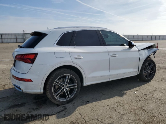2019 Audi SQ5 Premium Plus with VIN WA1B4AFY8K2002466, listed as a Copart auction lot 86432854 with 41,572 mi miles and Salvage Title. Bid and sale history available at carsss.com. Image 3.