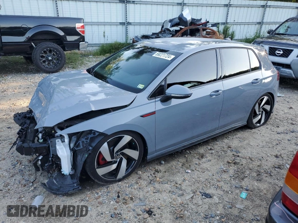 2024 Volkswagen Golf GTI S with VIN WVWGA7CD0RW158531, listed as a Copart auction lot 69221724 with 16,103 mi miles and Salvage Title. Bid and sale history available at carsss.com. Image 1.