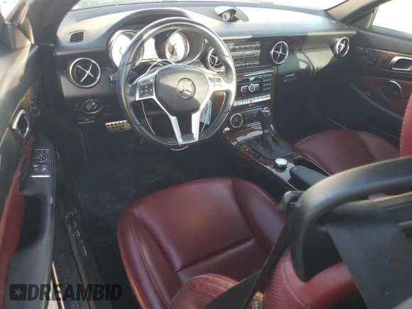 2015 Mercedes-Benz SLK-Class SLK 350 with VIN WDDPK5HA6FF099602, listed as a Copart auction lot 76777564 with 37,842 mi miles and Salvage Title. Bid and sale history available at carsss.com. Image 8.