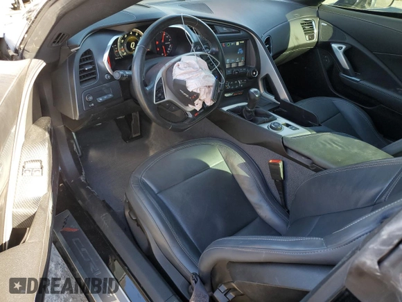 2016 Chevrolet Corvette Z06 1LZ with VIN 1G1YN2D64G5601805, listed as a Copart auction lot 88860495 with 56,787 mi miles and Salvage Title. Bid and sale history available at carsss.com. Image 8.