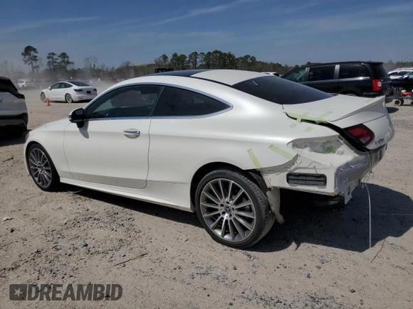 2019 Mercedes-Benz C 300 with VIN WDDWJ8DB4KF860572, listed as a Copart auction lot 47736605 with 38,051 mi miles and Salvage title. Bid and sale history available at DreamBid. Image 2.