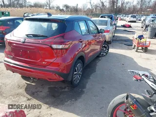 2023 Nissan Kicks SV with VIN 3N1CP5CV4PL569883, listed as a IAAI auction lot 41768754 with 8,253 mi miles. Bid and sale history available at carsss.com. Image 4.
