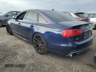 2014 Audi S6 Prestige with VIN WAUF2AFC3EN004451, listed as a Copart auction lot 76411334 with 0 mi miles and Salvage Title. Bid and sale history available at carsss.com. Image 2.
