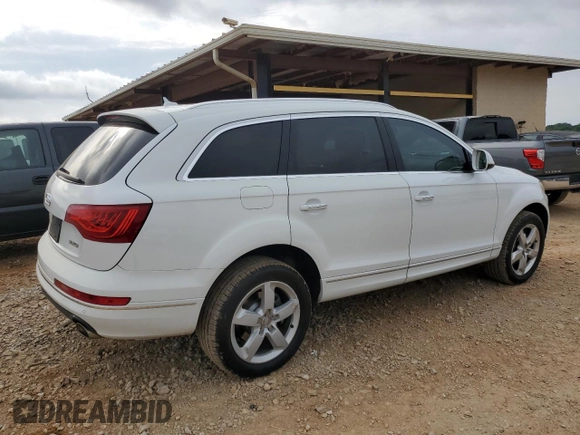 2013 Audi Q7 Premium Plus z VIN WA1LMAFE4DD000781, wystawiony jako Copart lot #57255315 z przebiegiem 129 709 mil mil oraz Szkoda całkowita • Salvage title. Historia ofert i sprzedaży dostępna na DreamBid. Obrazek 3.
