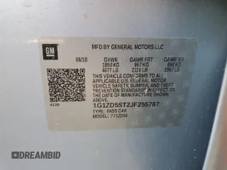 2018 Chevrolet Malibu LT with VIN 1G1ZD5ST2JF255787, listed as a Copart auction lot 46324875 with Not Provided miles and Salvage Title. Bid and sale history available at carsss.com. Image 13.