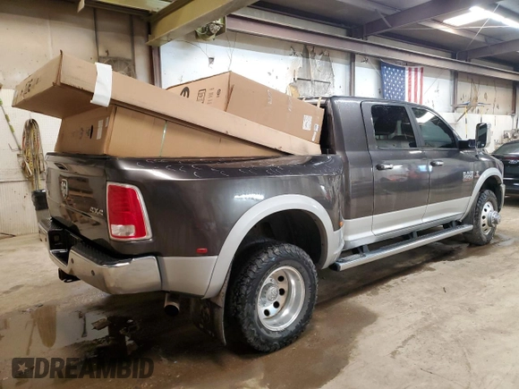 2014 Ram 3500 Laramie with VIN 3C63RRML3EG223381, listed as a Copart auction lot 59495444 with 94,877 mi miles and Clean Title. Bid and sale history available at carsss.com. Image 3.