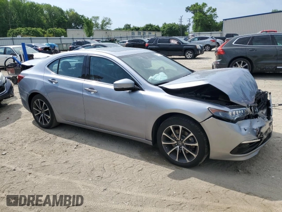 2015 Acura TLX Technology with VIN 19UUB2F5XFA011330, listed as a Copart auction lot 54737135 with 96,164 mi miles and Salvage title. Bid and sale history available at DreamBid. Image 4.