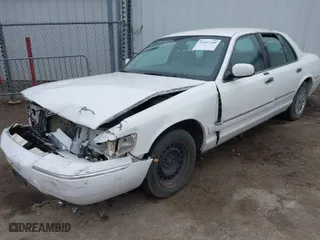2001 Mercury Grand Marquis GS with VIN 2MEFM74W81X612809, listed as a IAAI auction lot 41697200 with 160,423 mi miles. Bid and sale history available at carsss.com. Image 2.