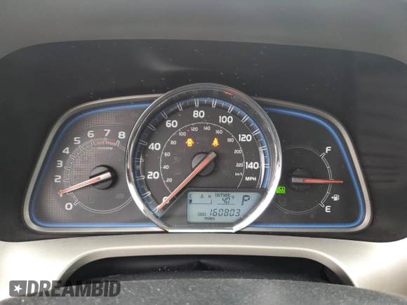 2013 Toyota RAV4 Limited with VIN 2T3DFREV0DW107253, listed as a Copart auction lot 52203135 with 160,803 mi miles and Salvage Title. Bid and sale history available at carsss.com. Image 9.