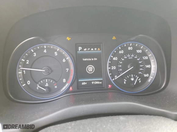 2018 Hyundai Kona Ultimate with VIN KM8K53A5XJU065384, listed as a Copart auction lot 80363344 with 91,046 mi miles and Non Repairable. Bid and sale history available at carsss.com. Image 9.