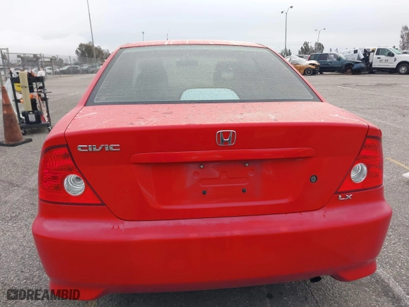 2004 Honda Civic LX with VIN 1HGEM21574L025113, listed as a IAAI auction lot 41789090 with 201,417 mi miles. Bid and sale history available at carsss.com. Image 16.