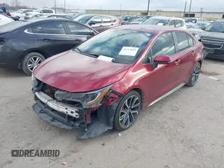 2022 Toyota Corolla SE with VIN JTDS4MCE2NJ098574, listed as a IAAI auction lot 41533041 with 130,379 mi miles and . Bid and sale history available at DreamBid. Image 2.