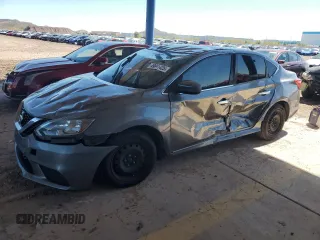 2017 Nissan Sentra S with VIN 3N1AB7AP6HY392599, listed as a Copart auction lot 49641425 with 126,127 mi miles and Salvage Title. Bid and sale history available at DreamBid. Image 1.