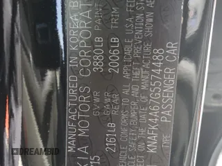 2016 Kia Forte LX with VIN KNAFK4A67G5574488, listed as a Copart auction lot 53993965 with 0 mi miles and Salvage Title. Bid and sale history available at carsss.com. Image 12.