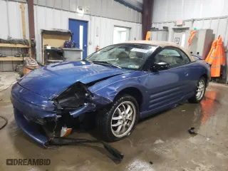 2002 Mitsubishi Eclipse GT with VIN 4A3AE85H02E088795, listed as a Copart auction lot 81313003 with 112,586 mi miles and Salvage Title. Bid and sale history available at carsss.com. Image 1.