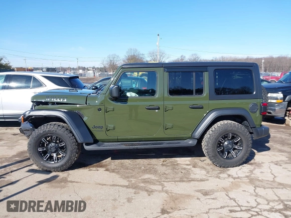 2020 Jeep Wrangler Unlimited Sport S с VIN 1C4HJXDG9LW328034, выставлен на аукционе IAAI как лот 41808054 с пробегом 48 781 миль миль и . История ставок и продаж доступна на DreamBid. Изображение 14.