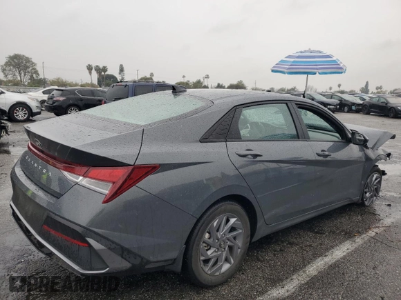 2024 Hyundai Elantra SEL with VIN KMHLM4DG2RU750940, listed as a Copart auction lot 48067605 with 5,326 mi miles and Salvage Title. Bid and sale history available at carsss.com. Image 3.