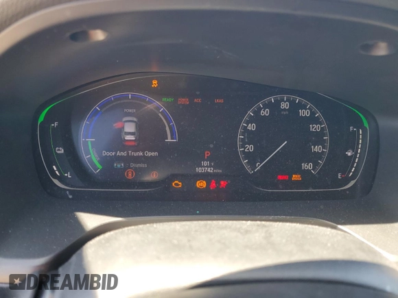 2019 Honda Insight EX z VIN 19XZE4F52KE033983, wystawiony jako Copart lot #56048285 z przebiegiem 103 742 mil mil oraz Szkoda całkowita • Salvage title. Historia ofert i sprzedaży dostępna na DreamBid. Obrazek 9.