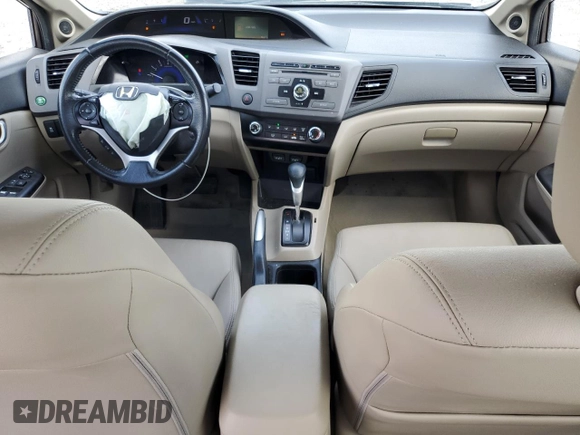 2012 Honda Civic EX-L with VIN 2HGFB2F92CH572839, listed as a Copart auction lot 51507805 with 95,881 mi miles and Salvage Title. Bid and sale history available at DreamBid. Image 8.