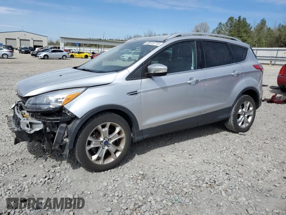 2015 Ford Escape Titanium with VIN 1FMCU0JX6FUA16410, listed as a Copart auction lot 50413715 with 91,701 mi miles and Salvage Title. Bid and sale history available at carsss.com. Image 1.