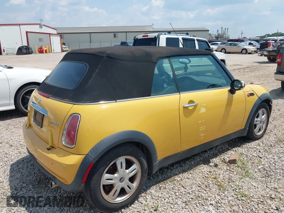 2007 MINI Convertible with VIN WMWRF33517TG17382, listed as a IAAI auction lot 42573543 with 125,191 mi miles and . Bid and sale history available at DreamBid. Image 4.
