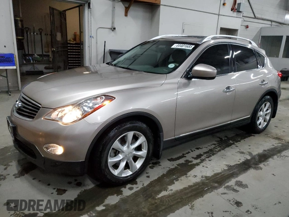 2010 Infiniti EX Journey with VIN JN1AJ0HR4AM757307, listed as a Copart auction lot 44401685 with 67,779 mi miles and Salvage Title. Bid and sale history available at DreamBid. Image 1.