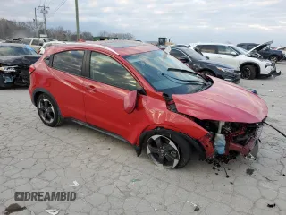 2018 Honda HR-V EX-L Navi with VIN 3CZRU5H76JM701807, listed as a Copart auction lot 83244544 with 20,826 mi miles and Salvage Title. Bid and sale history available at carsss.com. Image 4.