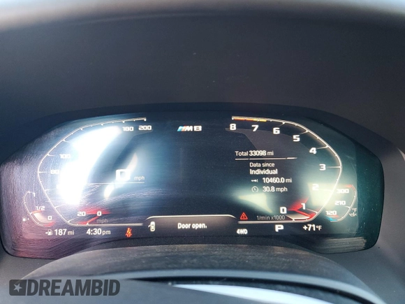 2020 BMW M8 z VIN WBSAE0C00LCD49661, wystawiony jako Copart lot #49926535 z przebiegiem 33 098 mil mil oraz Szkoda całkowita • Salvage title. Historia ofert i sprzedaży dostępna na DreamBid. Obrazek 9.