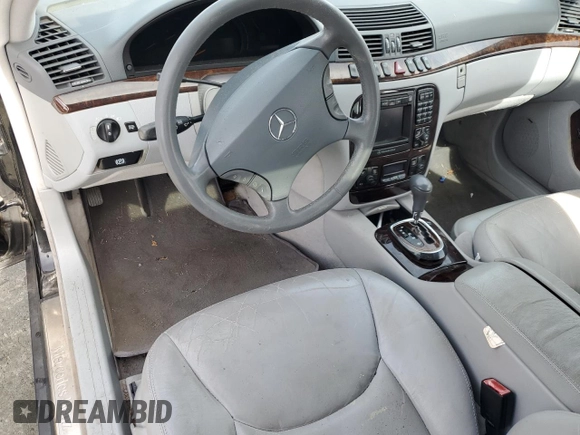 2000 Mercedes-Benz S-Class with VIN WDBNG75J6YA047971, listed as a Copart auction lot 44158815 with 0 mi miles and Salvage Title. Bid and sale history available at carsss.com. Image 8.