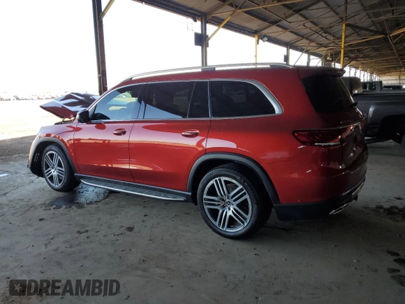 2020 Mercedes-Benz GLS 450 with VIN 4JGFF5KE0LA197549, listed as a Copart auction lot 55561644 with 17,726 mi miles and Salvage Title. Bid and sale history available at DreamBid. Image 2.