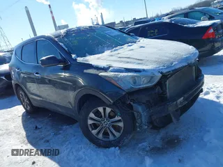 2014 Hyundai Santa Fe with VIN 5XYZT3LB7EG163372, listed as a IAAI auction lot 41245717 with 87,802 mi miles and . Bid and sale history available at DreamBid. Image 1.