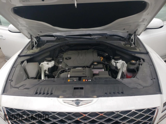 2021 Genesis GV80 with VIN KMUHB4SB9MU036462, listed as a Copart auction lot 48688625 with 57,904 mi miles and Salvage title. Bid and sale history available at DreamBid. Image 12.