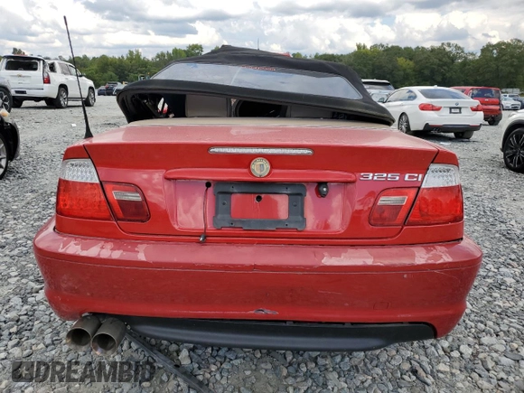 2005 BMW 3 Series 325Ci with VIN WBABW33475PL35260, listed as a Copart auction lot 74305534 with Not provided miles and Salvage title. Bid and sale history available at DreamBid. Image 6.
