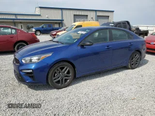 2021 Kia Forte GT-Line with VIN 3KPF34AD2ME285923, listed as a Copart auction lot 53940165 with 103,038 mi miles and Salvage title. Bid and sale history available at DreamBid. Image 1.