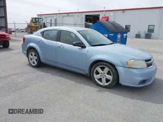 2013 Dodge Avenger SE with VIN 1C3CDZAB6DN644167, listed as a IAAI auction lot 41831746 with 1 mi miles. Bid and sale history available at carsss.com. Image 1.