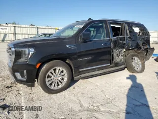 2021 GMC Yukon SLT with VIN 1GKS2BKD5MR171976, listed as a Copart auction lot 74301434 with 82,243 mi miles and Non Repairable. Bid and sale history available at carsss.com. Image 1.