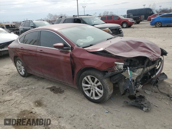 2015 Chrysler 200 Limited with VIN 1C3CCCAB5FN618761, listed as a Copart auction lot 47644505 with 136,155 mi miles and Salvage title. Bid and sale history available at DreamBid. Image 4.