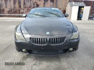 2005 BMW 6 Series 645Ci with VIN WBAEK73455B328546, listed as a Copart auction lot 54696625 with 121,804 mi miles and Salvage Title. Bid and sale history available at carsss.com. Image 5.