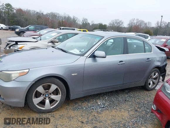 2005 BMW 5 Series 530i with VIN WBANA73585CR59264, listed as a IAAI auction lot 41567613 with Not Provided miles and . Bid and sale history available at carsss.com. Image 14.