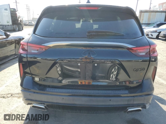 2020 Infiniti QX50 Luxe with VIN 3PCAJ5M38LF120752, listed as a Copart auction lot 64446825 with 40,001 mi miles and Salvage title. Bid and sale history available at DreamBid. Image 6.
