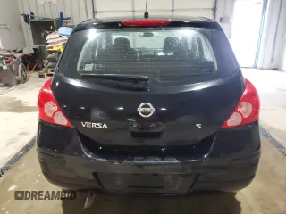2007 Nissan Versa 1.8 S with VIN 3N1BC13E87L409263, listed as a Copart auction lot 53565105 with 124,860 mi miles and Salvage Title. Bid and sale history available at carsss.com. Image 6.
