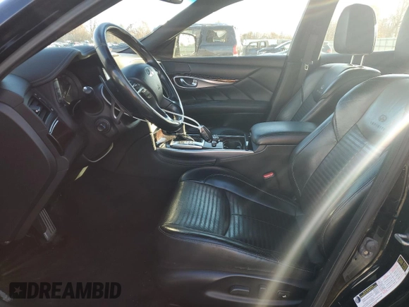 2013 Infiniti M37 with VIN JN1BY1AR8DM602201, listed as a Copart auction lot 78476914 with 81,563 mi miles and Non Repairable. Bid and sale history available at carsss.com. Image 7.