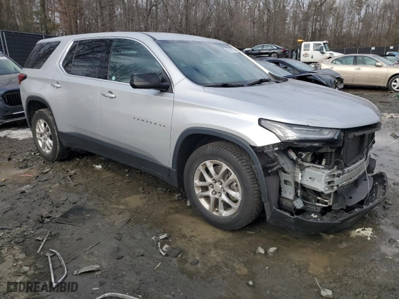 2022 Chevrolet Traverse LS with VIN 1GNERFKW3NJ138804, listed as a Copart auction lot 42082125 with 90,469 mi miles and Salvage Title. Bid and sale history available at carsss.com. Image 4.