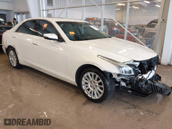2014 Cadillac CTS Sedan RWD with VIN 1G6AP5SX4E0123768, listed as a IAAI auction lot 41581568 with 69,442 mi miles. Bid and sale history available at carsss.com. Image 1.